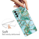 For Samsung Galaxy A13 5G Abstract Marble Pattern TPU Phone Protective Case(Green)