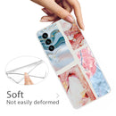 For Samsung Galaxy A13 5G Abstract Marble Pattern TPU Phone Protective Case(Graffiti Color)