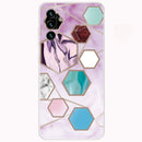 For Samsung Galaxy A13 5G Abstract Marble Pattern TPU Phone Protective Case(Color Hexagon)