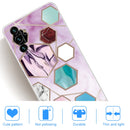 For Samsung Galaxy A13 5G Abstract Marble Pattern TPU Phone Protective Case(Color Hexagon)