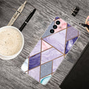 For Samsung Galaxy A13 5G Abstract Marble Pattern TPU Phone Protective Case(Glitter Purple)