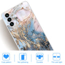 For Samsung Galaxy A13 5G Abstract Marble Pattern TPU Phone Protective Case(Gold)