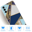 For Samsung Galaxy A13 5G Abstract Marble Pattern TPU Phone Protective Case(Leaves)