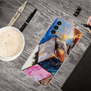 For Samsung Galaxy A13 5G Abstract Marble Pattern TPU Phone Protective Case(Water Color)