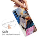 For Samsung Galaxy A13 5G Abstract Marble Pattern TPU Phone Protective Case(Water Color)