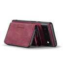 For Google Pixel 6 JEEHOOD Magnetic Zipper Horizontal Flip Phone Leather Case(Red)