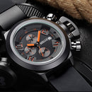BAOGELA 1606 Small Three-pin Luminous Chronograph Silicone Strap Quartz Watch For Men(Green)