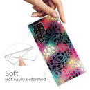 For Samaung Galaxy S22 Ultra 5G Painted Pattern Transparent TPU Phone Case(Fluorescent Branches)