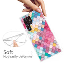 For Samaung Galaxy S22 Ultra 5G Painted Pattern Transparent TPU Phone Case(Color Quartet)