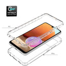 For Samsung Galaxy A32 4G High Transparency Two-color Gradual Change PC+TPU Phone Case(Transparent)