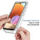 For Samsung Galaxy A32 4G High Transparency Two-color Gradual Change PC+TPU Phone Case(Transparent)