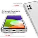 For Samsung Galaxy A22 4G High Transparency Two-color Gradual Change PC+TPU Phone Case(Transparent)