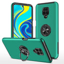For Xiaomi Redmi Note 9 Pro / Note 9S PC + TPU Shockproof Magnetic Phone Case with Invisible Ring Holder(Dark Green)