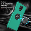 For Xiaomi Redmi Note 9 Pro / Note 9S PC + TPU Shockproof Magnetic Phone Case with Invisible Ring Holder(Dark Green)