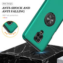 For Xiaomi Redmi Note 9 Pro / Note 9S PC + TPU Shockproof Magnetic Phone Case with Invisible Ring Holder(Dark Green)