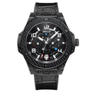 BAOGELA 2001 Luminous Calendar Leather Strap Mechanical Watch For Men(Black)