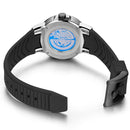 BAOGELA 6772G Round Dial Silicone Strap Luminous Clock Mechanical Watch For Men(Gun Shell Black Surface Black Belt)