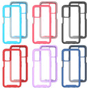 For OPPO A16 Starry Sky Solid Color Series Shockproof PC + TPU Phone Protective Case(Black)