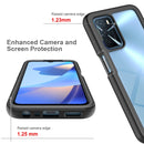 For OPPO A16 Starry Sky Solid Color Series Shockproof PC + TPU Phone Protective Case(Black)