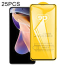 For Xiaomi Redmi Note 11 Pro 5G / 4G / 11 Pro+ / 11E Pro / POCO F4 / Poco X4 Pro 5G 25 PCS 9D Full Glue Full Screen Tempered Glass Film