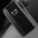 Magnetic Side Window View Shockproof Horizontal Flip Leather Case For iPhone 13 mini(Black)