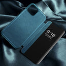 Magnetic Side Window View Shockproof Horizontal Flip Leather Case For iPhone 13 mini(Black)