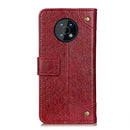 For Nokia G50 Copper Buckle Nappa Texture Horizontal Flip Leather Case(Wine Red)