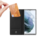 For Samsung Galaxy S22 Ultra 5G DUX DUCIS Skin Pro Series Horizontal Flip Leather Phone Case with Holder & Card Slots(Black)