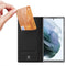For Samsung Galaxy S22 Ultra 5G DUX DUCIS Skin Pro Series Horizontal Flip Leather Phone Case with Holder & Card Slots(Black)