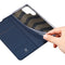 For Samsung Galaxy S22 Ultra 5G DUX DUCIS Skin Pro Series Horizontal Flip Leather Phone Case with Holder & Card Slots(Blue)