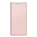 For Samsung Galaxy S22 Ultra 5G DUX DUCIS Skin Pro Series Horizontal Flip Leather Phone Case with Holder & Card Slots(Rose Gold)