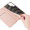 For Samsung Galaxy S22 Ultra 5G DUX DUCIS Skin Pro Series Horizontal Flip Leather Phone Case with Holder & Card Slots(Rose Gold)