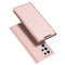For Samsung Galaxy S22 Ultra 5G DUX DUCIS Skin Pro Series Horizontal Flip Leather Phone Case with Holder & Card Slots(Rose Gold)