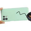 For Motorola Moto Edge 20 Lite Pure Color Liquid Silicone Shockproof Full Coverage Phone Case(Green)