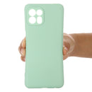 For Motorola Moto Edge 20 Lite Pure Color Liquid Silicone Shockproof Full Coverage Phone Case(Green)