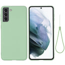 For Samsung Galaxy S22 5G Pure Color Liquid Silicone Shockproof Full Coverage Phone Case(Green)