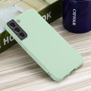 For Samsung Galaxy S22 5G Pure Color Liquid Silicone Shockproof Full Coverage Phone Case(Green)