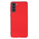 For Samsung Galaxy S22 5G Pure Color Liquid Silicone Shockproof Full Coverage Phone Case(Red)