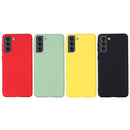 For Samsung Galaxy S22 5G Pure Color Liquid Silicone Shockproof Full Coverage Phone Case(Red)