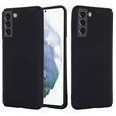 For Samsung Galaxy S22 5G Pure Color Liquid Silicone Shockproof Full Coverage Phone Case(Black)