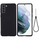 For Samsung Galaxy S22 5G Pure Color Liquid Silicone Shockproof Full Coverage Phone Case(Black)