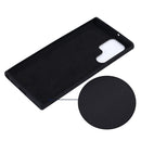 For Samsung Galaxy S22 Ultra 5G Pure Color Liquid Silicone Shockproof Full Coverage Phone Case(Black)