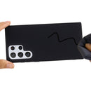 For Samsung Galaxy S22 Ultra 5G Pure Color Liquid Silicone Shockproof Full Coverage Phone Case(Black)