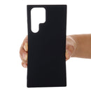 For Samsung Galaxy S22 Ultra 5G Pure Color Liquid Silicone Shockproof Full Coverage Phone Case(Black)