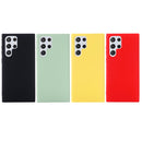 For Samsung Galaxy S22 Ultra 5G Pure Color Liquid Silicone Shockproof Full Coverage Phone Case(Black)