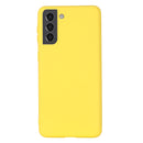 For Samsung Galaxy S22+ 5G Pure Color Liquid Silicone Shockproof Full Coverage Phone Case(Yellow)