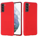 For Samsung Galaxy S22+ 5G Pure Color Liquid Silicone Shockproof Full Coverage Phone Case(Red)