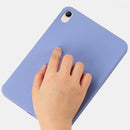 Liquid Silicone Shockproof Full Coverage Tablet Protective Case For iPad mini 6(Dark Blue)