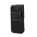 For iPhone 11 Pro Max Magnetic Oxford Cloth Hanging Waist Phone Leather Case For 6.5 inch Smartphones(Black)