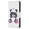 For Samsung Galaxy S22+ 5G Colored Drawing Pattern Horizontal Flip Phone Leather Case with Holder & Card Slots & Wallet(Panda)